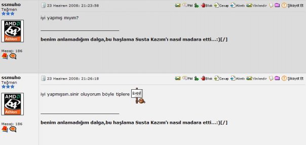 Forum'da gördüğünüz unutulmaz mesajlar.