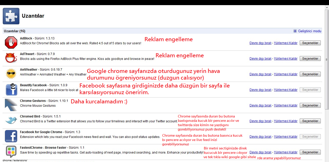  Google Chrome Eklentileri Anlatım Topiği