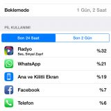  IOS 8.2 DEN SONRA PİL SÜRELERİ