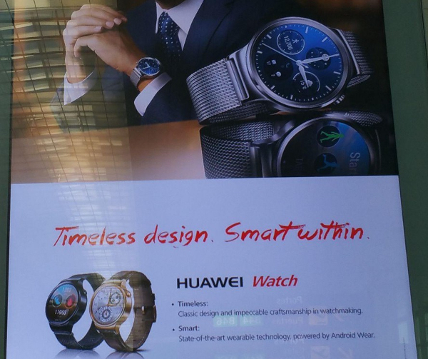 Huawei'nin Android Wear saati ortaya çıktı