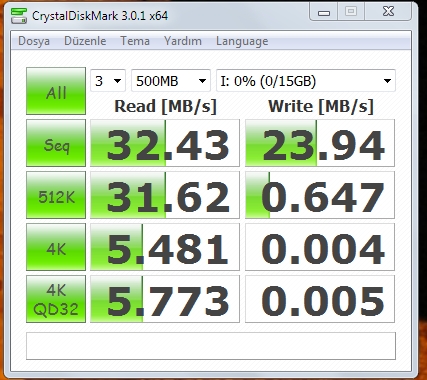  FLASH DISK TEST BAŞLIĞI!!!