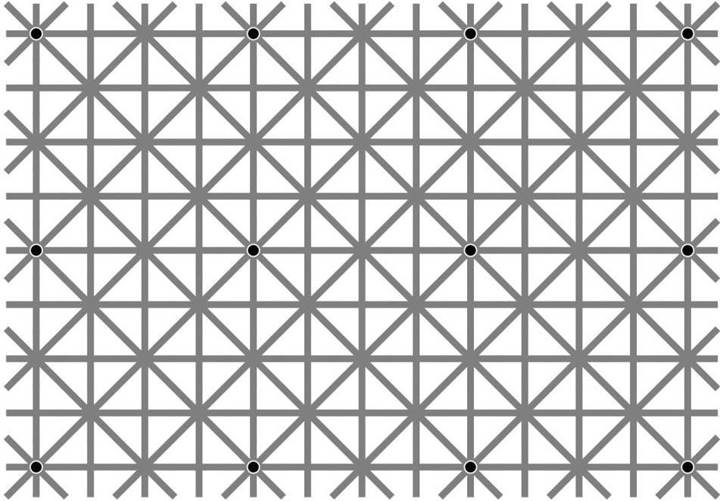 İnternet dünyasını sallayan optik illüzyon: Bu 12 noktayı neden göremiyorsunuz?