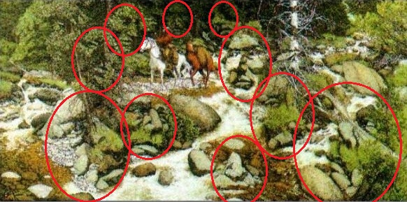  Resimdeki gizli olan 11 yüzü ilk kim bulacak