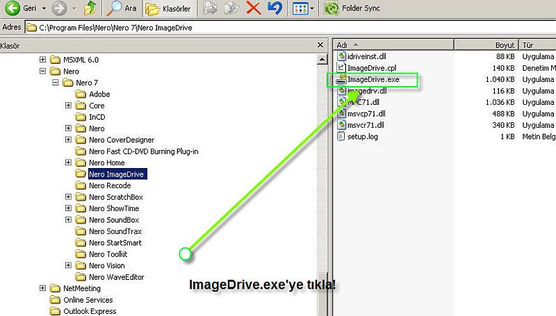  nero image dosyasını açmak?