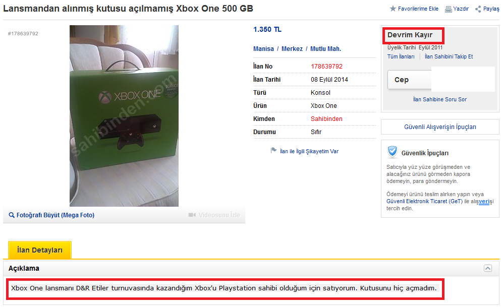  Xbox One Ankara Tanıtım Etkinliği ve Ödüllü Turnuva