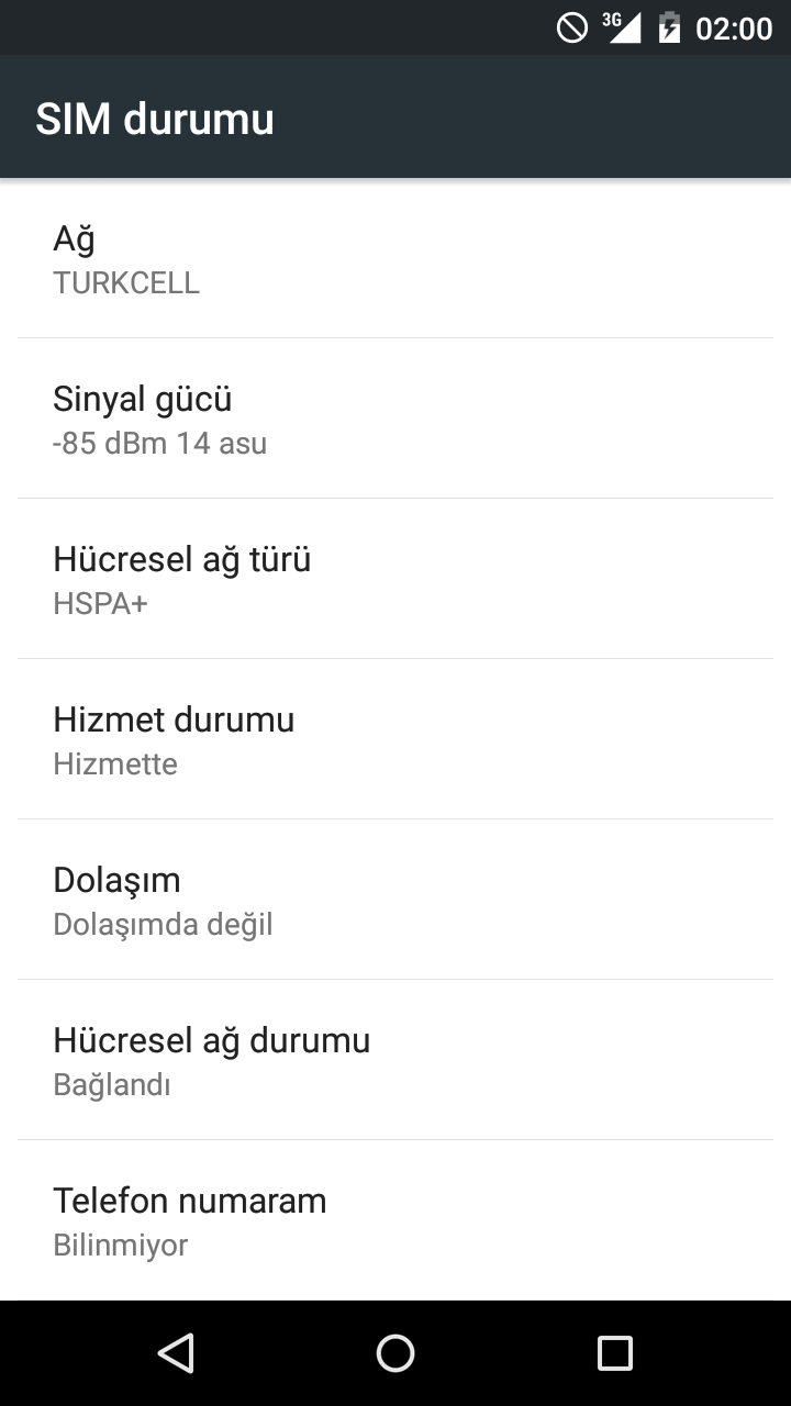 General Mobile Android One 4G Turkcell H+ sorunu
