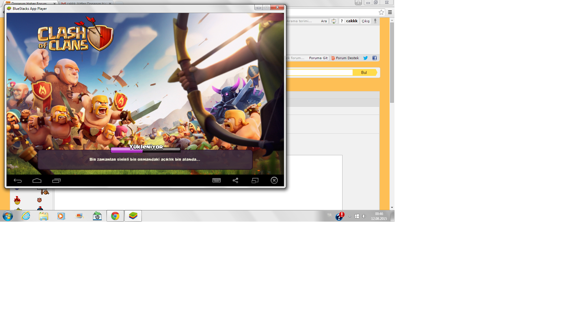 bluestacks clash of clans sign in not loading