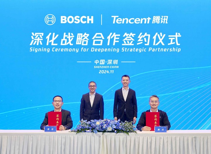 Tencent, akıllı otomobiller için Bosch ile ortaklığını genişletti