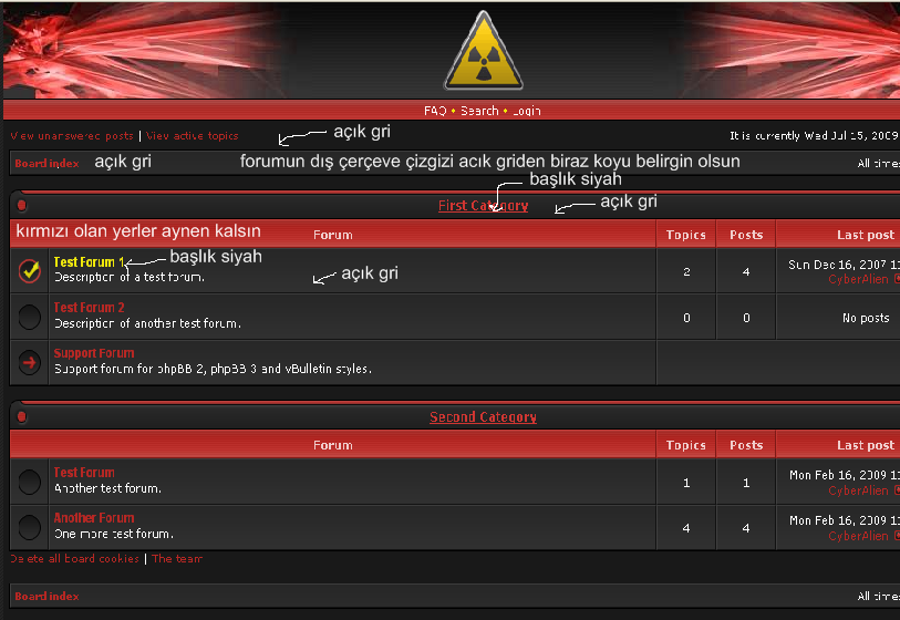  phpbb tema editliyebilecek?