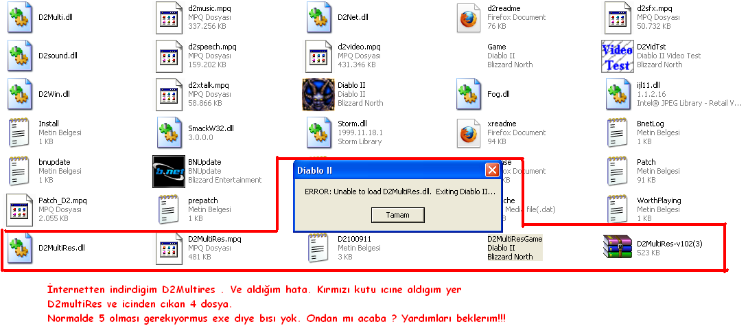  Diablo 2 MultiRes Sorunu !!!