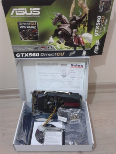  [Satıldı][260 TL] ASUS ENGTX560 DC/2DI/1GD5 256 BİT Garantili