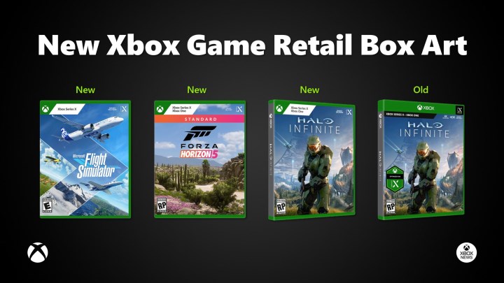 Xbox Series'in kutulu oyunlarının kapak tasarımları değişiyor