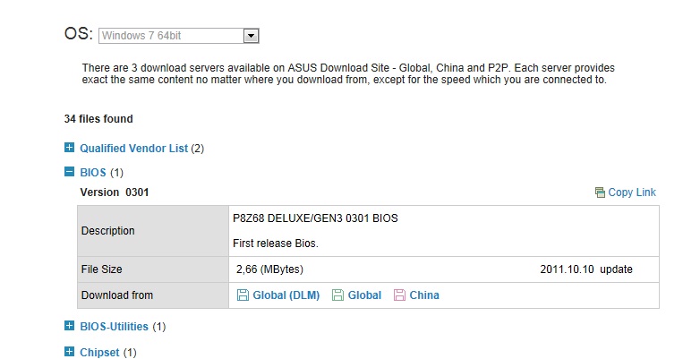  Asus pz68 Deluxe/gen3 Bios Update. Yardım