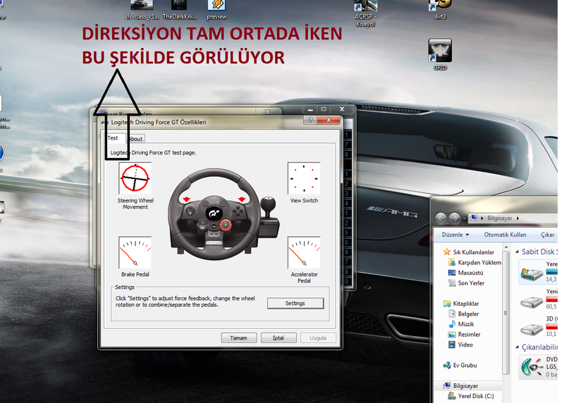 LOGİTECH DRIVING FORCE GT Direksiyon Kullanma Klavuzu Resimli anlatım