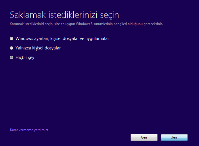  Windows 8 Temiz Kurulum (Format) + Yükseltme Teklifi + DVD Oluşturma - Resimli Anlatım