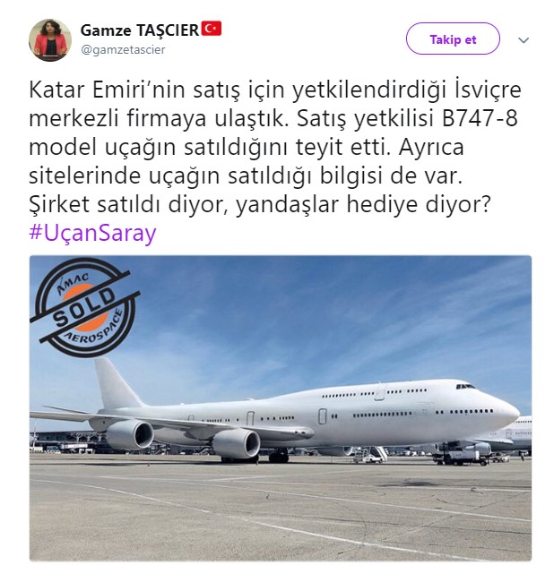 Katar Emiri'nden Erdoğan'a 'hediye': Özel uçak