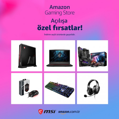 Seçili MSI Ürünlerinde Amazon Gaming Store İndirimleri!