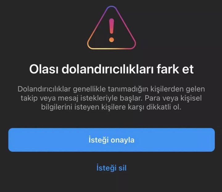 Instagram olası dolandırıcılıkları fark et uyarısı nedir, neden çıkar?