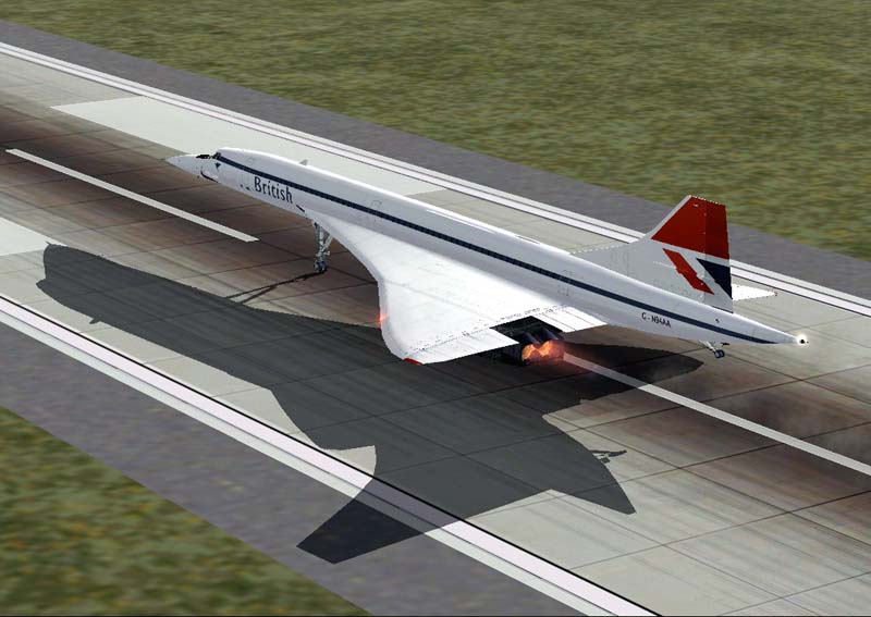  fs 2004 concorde uçağı hemde tam takır