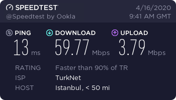 Türknet kullanıcısıym Upload hızım arttı 