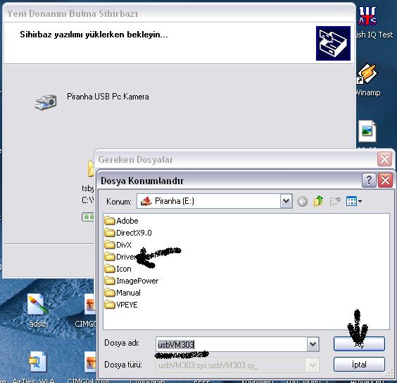  piranha webcam yardım lütfen.