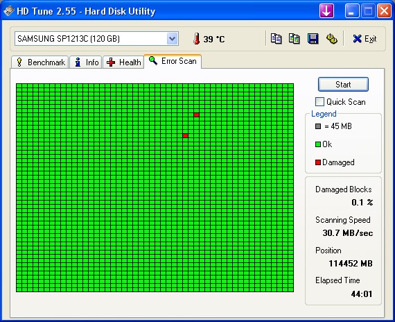  HD tune programlı ile harddisk testi resimli anlatım