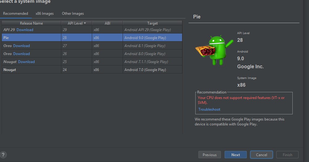 AMD - your cpu does not support required features (vt-x or svm)