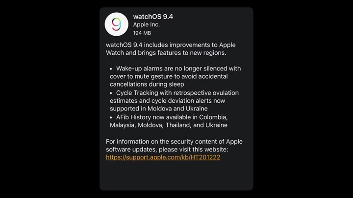 watchOS 9.4 yayınlandı: İşte Apple'ın bahsetmediği yeni özellik