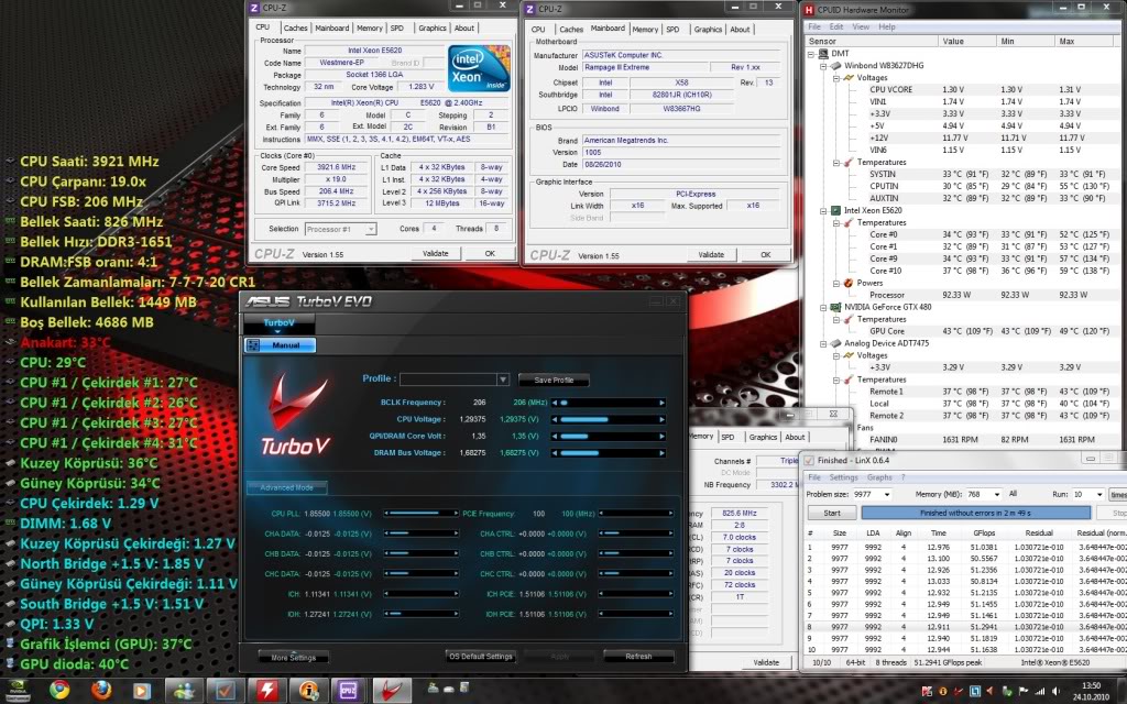  XEON 5620 4ghz overclocklu kullananlar topluluğu (Testler ekleniyor)