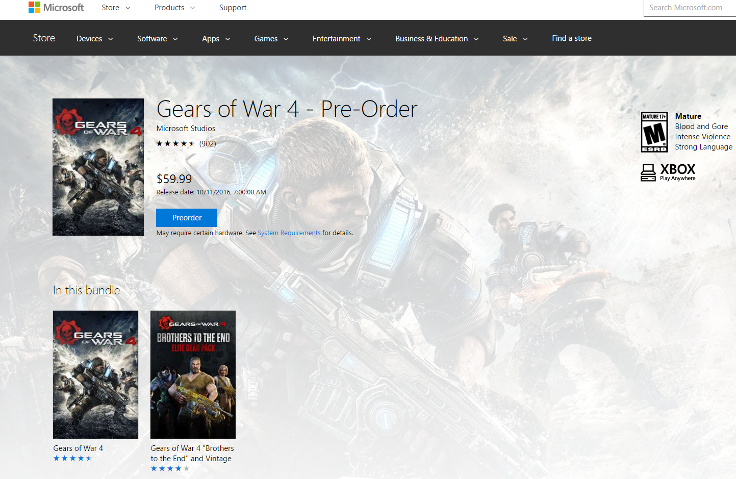 Xbox Play Anywhere Oyunları Windows 10'da Satışa Çıktı
