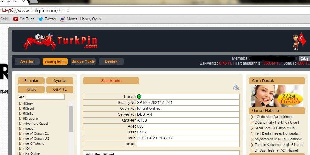  TURKPİN SİTESİ DOLANDIRICIDIR UZAK DURUN!!