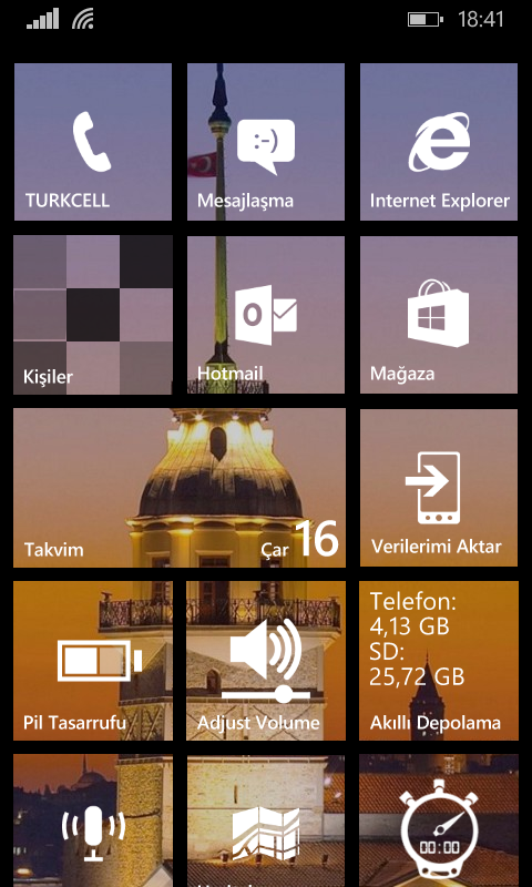  Windows Phone 8.1 Ana Ekranlarınız