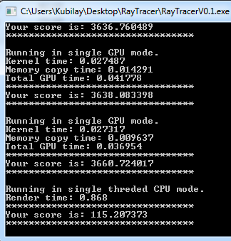  Yeni Benchmark Programı - Cuda RayTracer