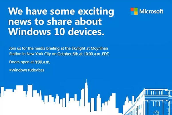Microsoft, 6 Ekim'de etkinlik düzenliyor