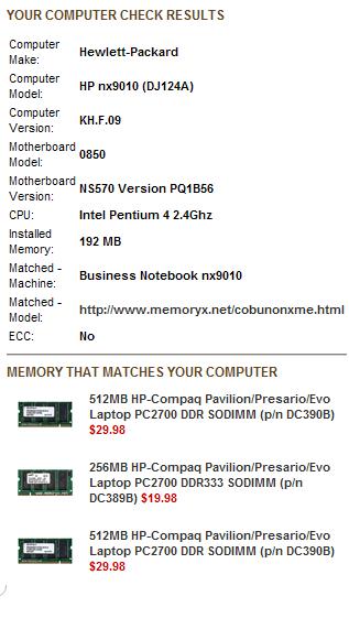 HP Compaq nx9010 Laptop Upgrade