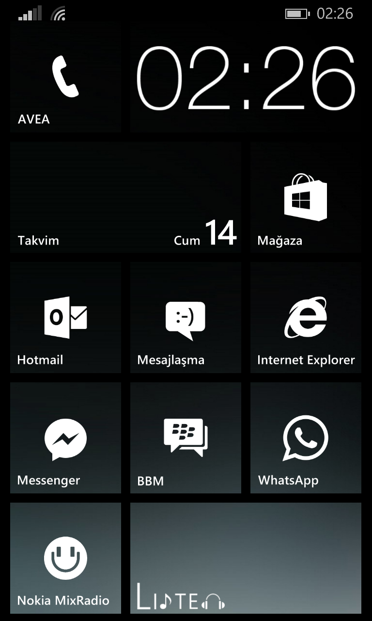  Windows Phone 8.1 Ana Ekranlarınız