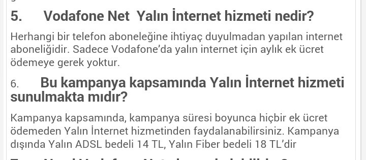  VodafoneNet (Süper İnternet Kampanyası-49 tl)