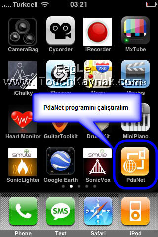  iPhone'nu Modem Olarak Kullanmak (PdaNet)
