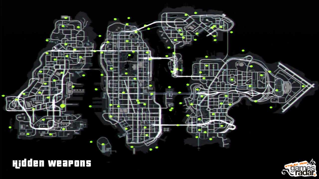  GTA IV | Hidden Weapons MAP