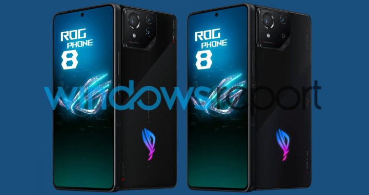Asus ROG Phone 8 ve 8 Pro yan yana görüntülendi: İşte tasarımı