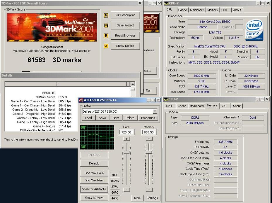  E6600 Conroe 3DMark ve Spi rev2..