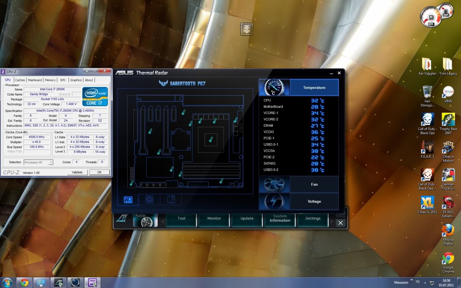  ASUS SABERTOOTH P67 Kullananlar
