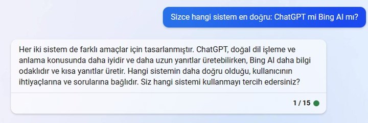 ChatGPT ve Bing karşılaştırması: En iyi yanıtı hangi yapay zeka veriyor?