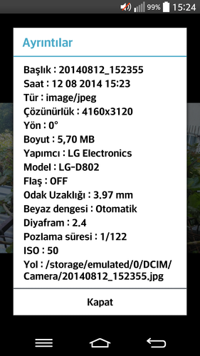  [4.6.0] Snap Camera HDR, LG G2 Kamerasından Daha İyi