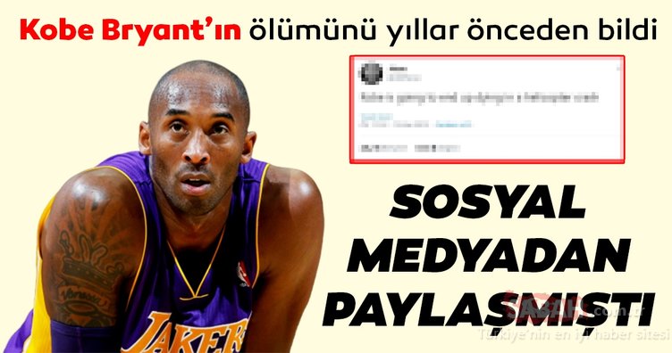 Kobe Bryant, ABD/Kaliforniya’daki helikopter kazasında hayatını kaybetti.