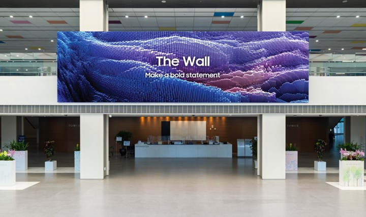 Samsung’un devasa televizyonu The Wall güncellendi