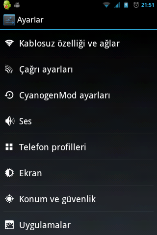  [Galaxy Gio] CyanogenMod 7.2 Kurulum Anlatımı