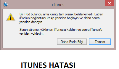  Windows 8.1 ile gelen Ipod 7. Nesil ITUNES Sorunu .. ÇÖZÜLDÜ !!