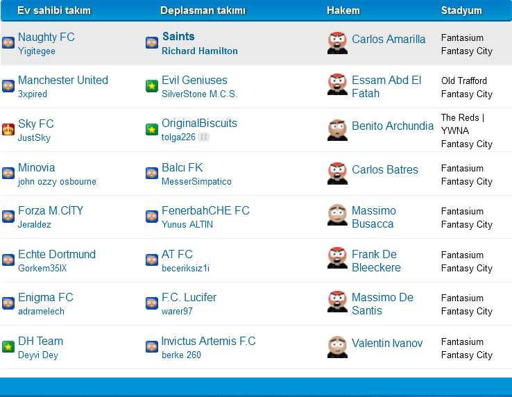  FutbolMenajeri | DH Fantazi Ligi - HERKESE BAŞARILAR!