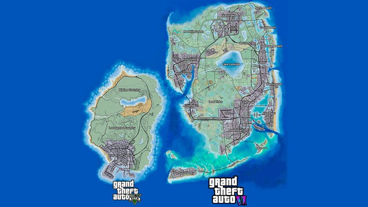 GTA 6 haritası sızdırıldı: GTA 5’e göre iki kat daha büyük!